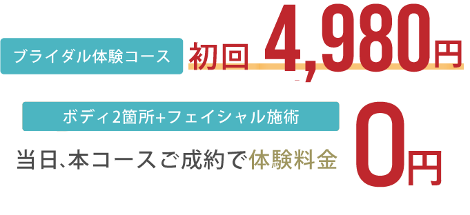 カウンセリング 無料 特別価格 1ヶ所 500円 ※お肌との適正を見るために数ショットお試しができます。